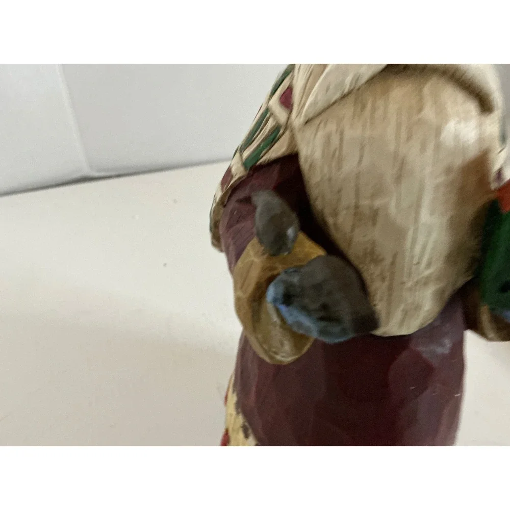 Jim Shore Heartwood Creek Vintage Santa Figurine Birdhouse 10 Inch 2002 B105528